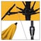 California Umbrella 7.5' Bronze Aluminum Market Patio Umbrella, Pacifica Yellow 194061336847 - alternate 2